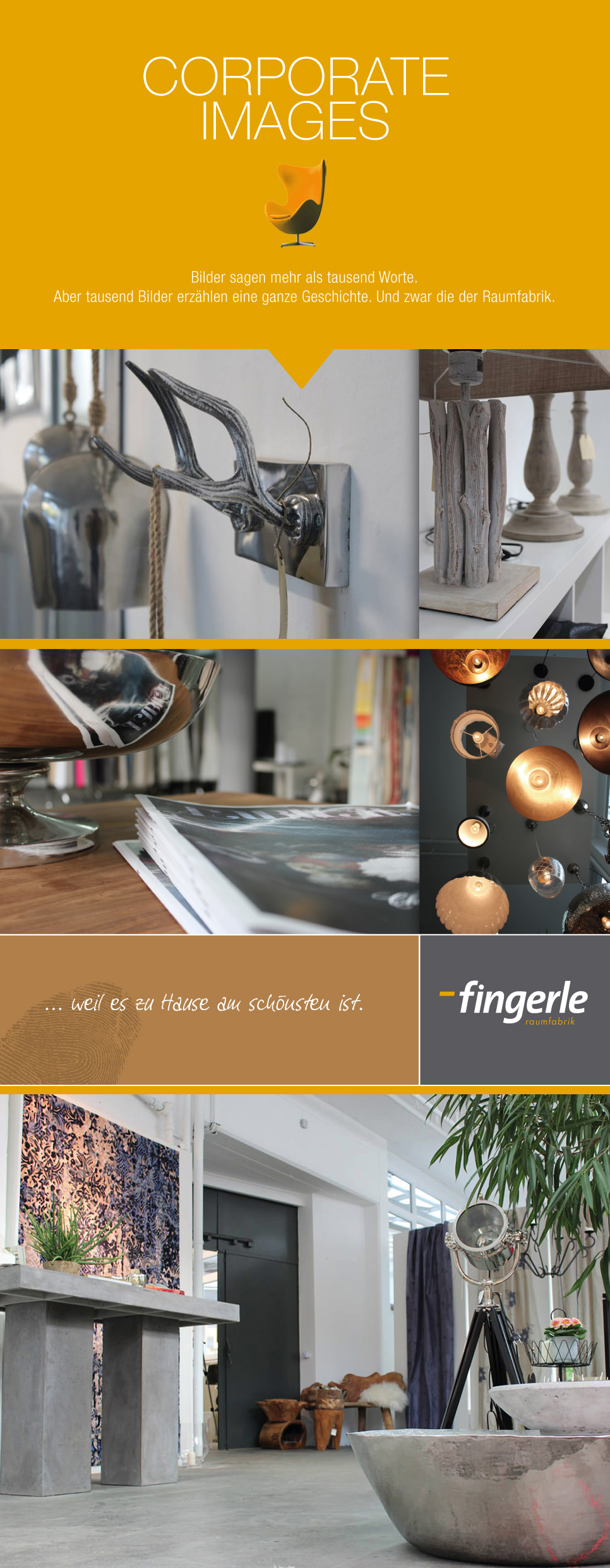 Corporate Design Fingerle Raumfabrik schiegl gmbh Agentur für